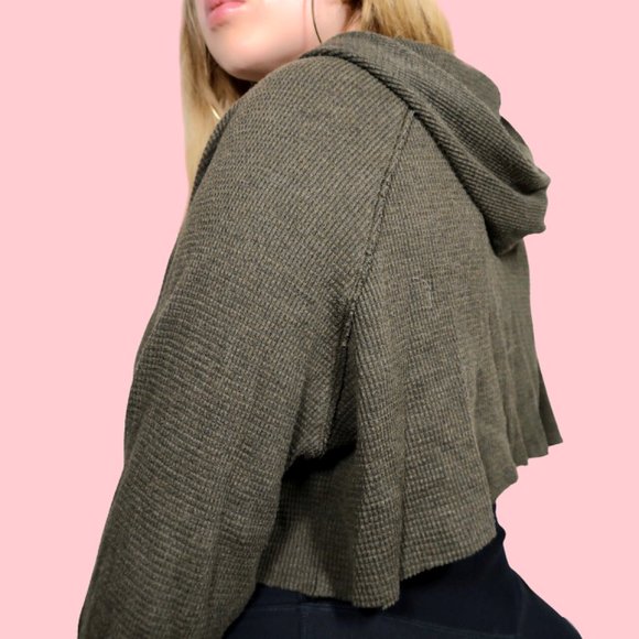 TNA CROPPED THERMAL HOODIE - Picture 1 of 3